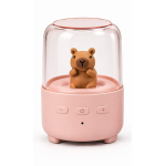 Mini Bluetooth Ηχείο Kawaii με USB & Φωτισμό, Σχέδιο Αρκουδάκι Ροζ T-251