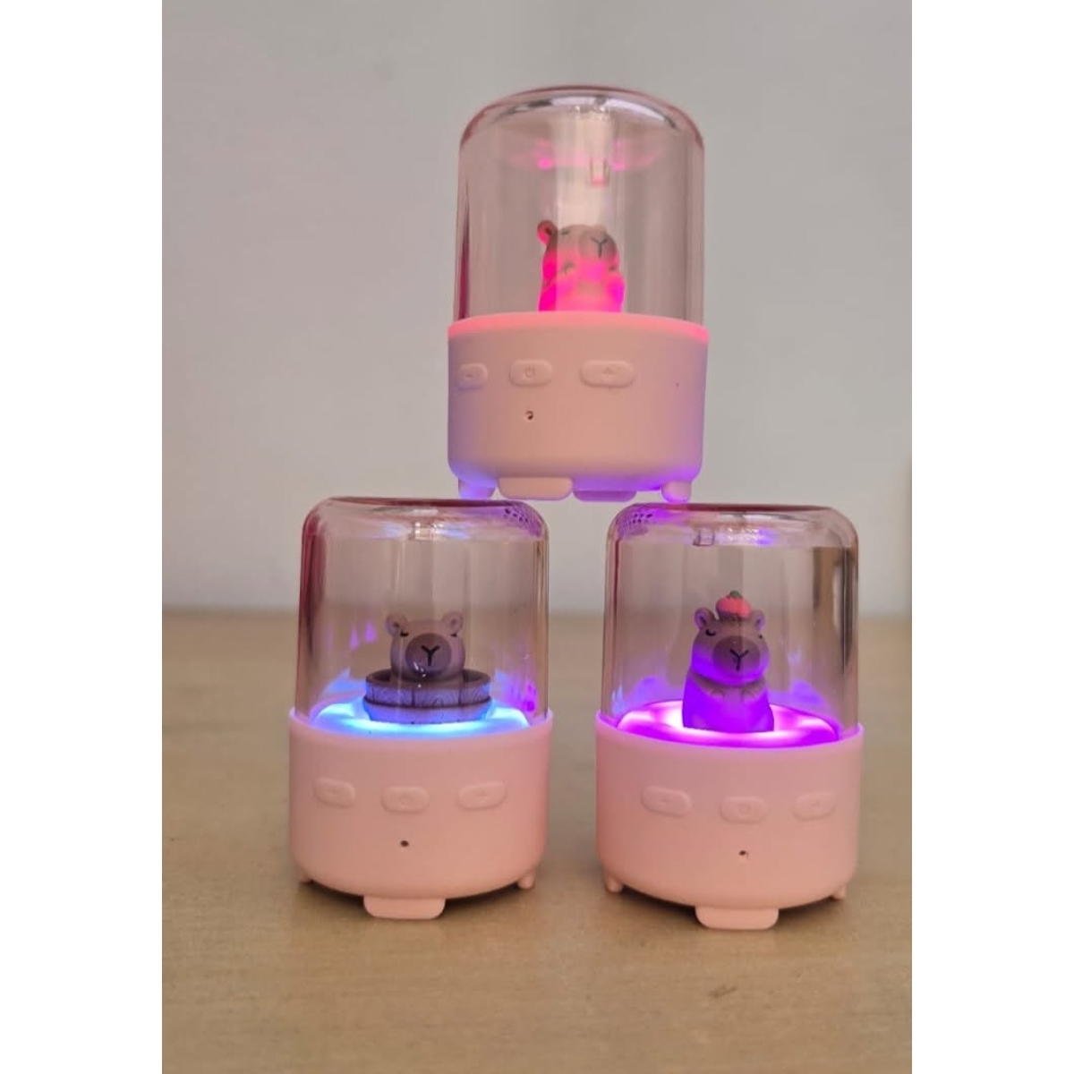 Mini Bluetooth Ηχείο Kawaii με USB, LED Φωτισμό & Σχέδιο Καπιμπάρα T-251 - Image 2