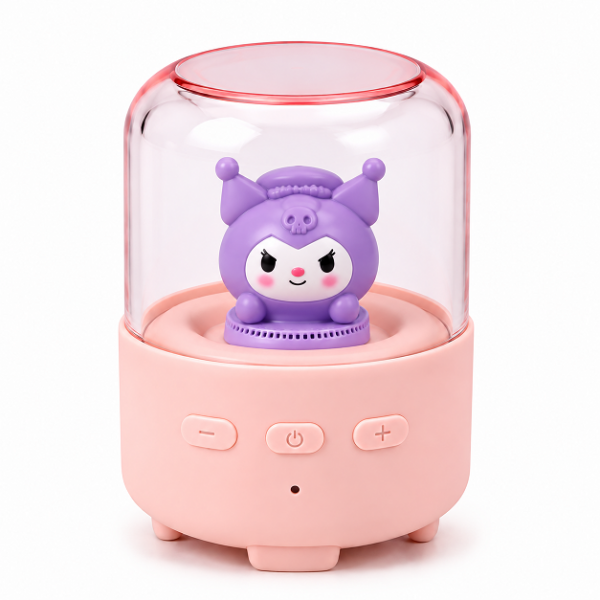 Mini Φορητό Bluetooth Ηχείο με LED Φωτισμό & Kawaii Διακοσμητική Φιγούρα T-251
