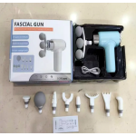 Mini Massage Gun Πιστόλι Μασάζ Σώματος με 6 Επίπεδα Έντασης & 9 Κεφαλές – Fascial Gun - Image 2