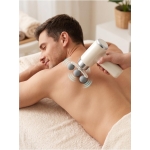 Mini Massage Gun Πιστόλι Μασάζ Σώματος με 6 Επίπεδα Έντασης & 9 Κεφαλές – Fascial Gun - Image 12