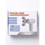 Mini Massage Gun Πιστόλι Μασάζ Σώματος με 6 Επίπεδα Έντασης & 9 Κεφαλές – Fascial Gun - Image 7