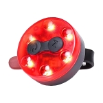 Οπίσθιο Επαναφορτιζόμενο Φως Ποδηλάτου USB 6 LED 4 Λειτουργιών CD-75
