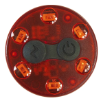 Οπίσθιο Επαναφορτιζόμενο Φως Ποδηλάτου USB 6 LED 4 Λειτουργιών CD-75 - Image 3