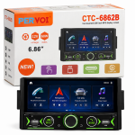 Οθόνη Αυτοκινήτου 6.86" MP5 με Touch Screen, CarPlay, USB & 12V 60W – Pervoi CTC-6862B - Image 2