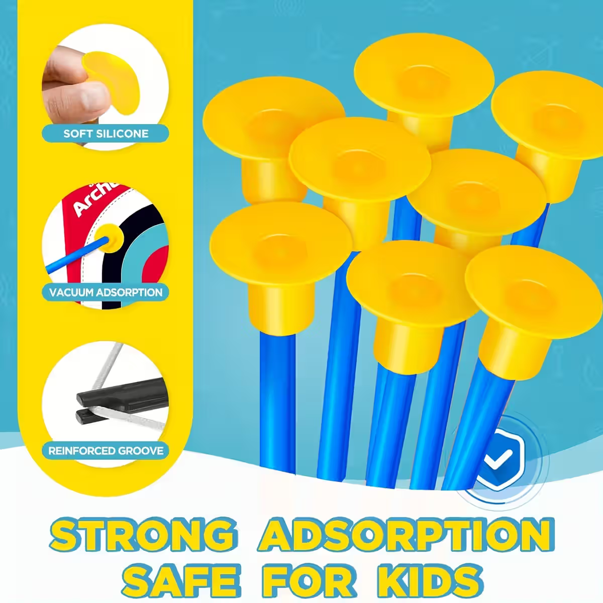 Παιδικό Σετ Σκοποβολής με Κινούμενο Στόχο, Τόξο και Βέλη με Βεντούζες F-14 - Image 7