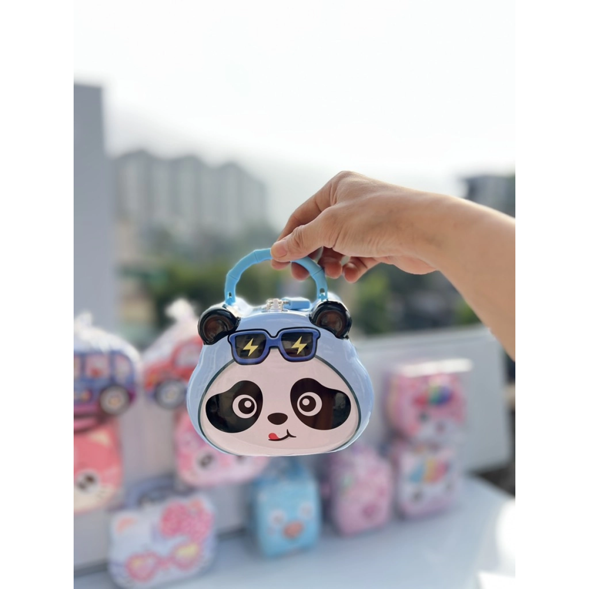 Παιδικός Κουμπαράς Panda με Κλειδαριά & Χερούλι - Image 17