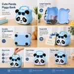 Παιδικός Κουμπαράς Panda με Κλειδαριά & Χερούλι - Image 24