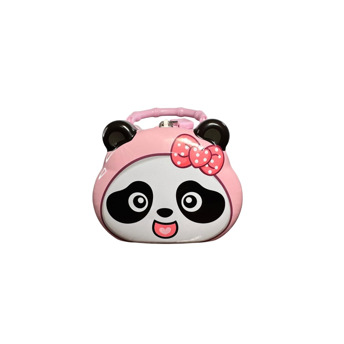 Παιδικός Κουμπαράς Panda με Κλειδαριά & Χερούλι