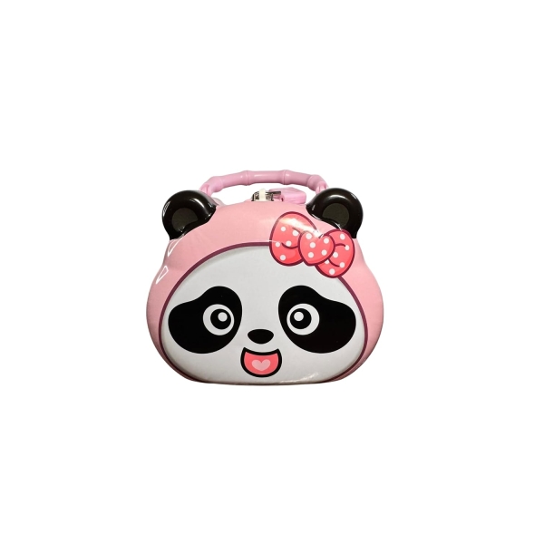 Παιδικός Κουμπαράς Panda με Κλειδαριά & Χερούλι