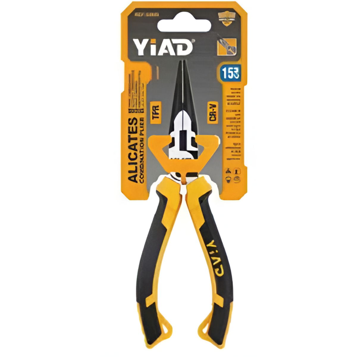 Πένσα Μυτοτσίμπιδο 150mm 6" με Λαβή TPR YiAD 52806