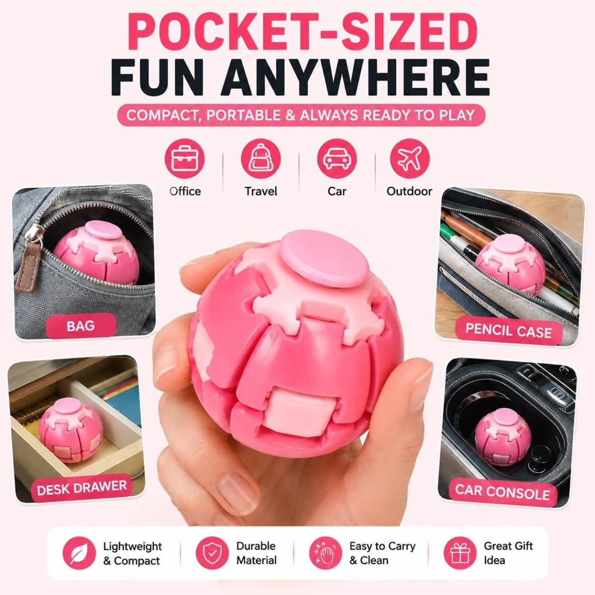 3D Anti Stress Fidget Ball Press & Rotate με Cute Σχέδια Sanrio - Image 7