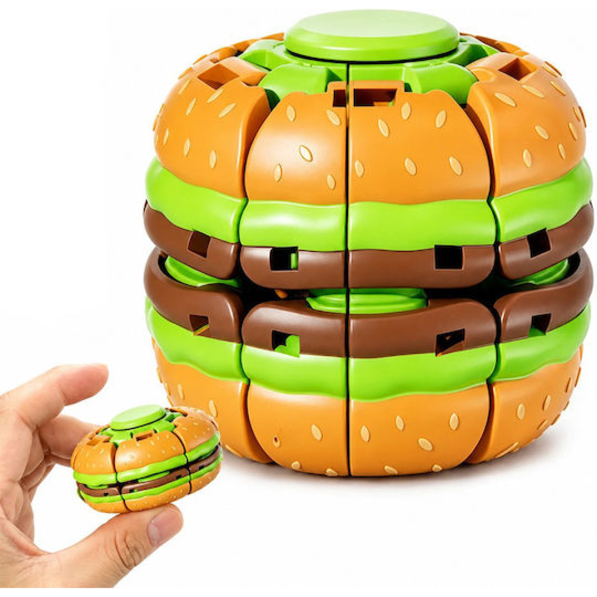 Περιστρεφόμενο Παιχνίδι Αντιστρές Fidget Ball 6cm με Σχέδια Φρούτων & Φαγητών