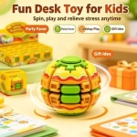 Περιστρεφόμενο Παιχνίδι Αντιστρές Fidget Ball 6cm με Σχέδια Φρούτων & Φαγητών - Image 4