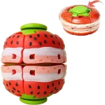 Περιστρεφόμενο Παιχνίδι Αντιστρές Fidget Ball 6cm με Σχέδια Φρούτων & Φαγητών