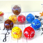 Περιστρεφόμενο Παιχνίδι Αντιστρές Fidget Ball με Κουμπί 6cm