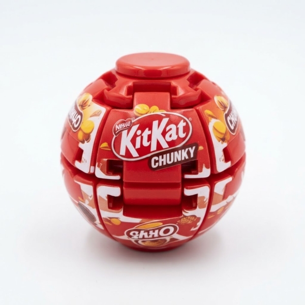 Περιστρεφόμενο Παιχνίδι Αντιστρές Fidget Ball με Κουμπί 6cm