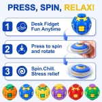3D Anti Stress Fidget Ball Press & Rotate Super Heroes - Image 7