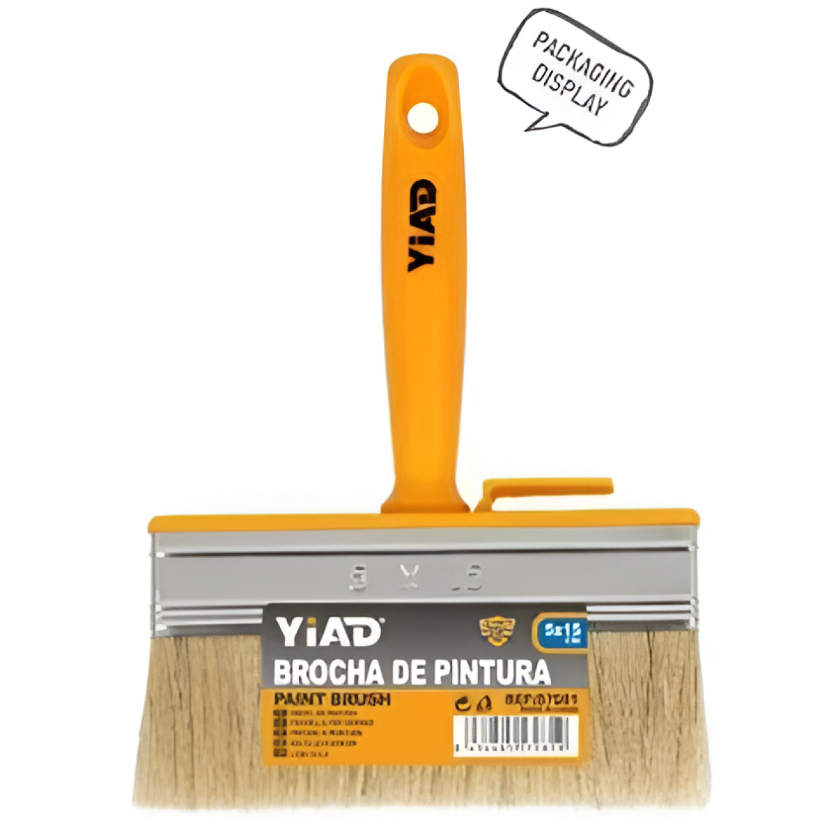 Πινέλο Βαφής Πλακέ 5x15cm με Εργονομική Λαβή YiAD 57081