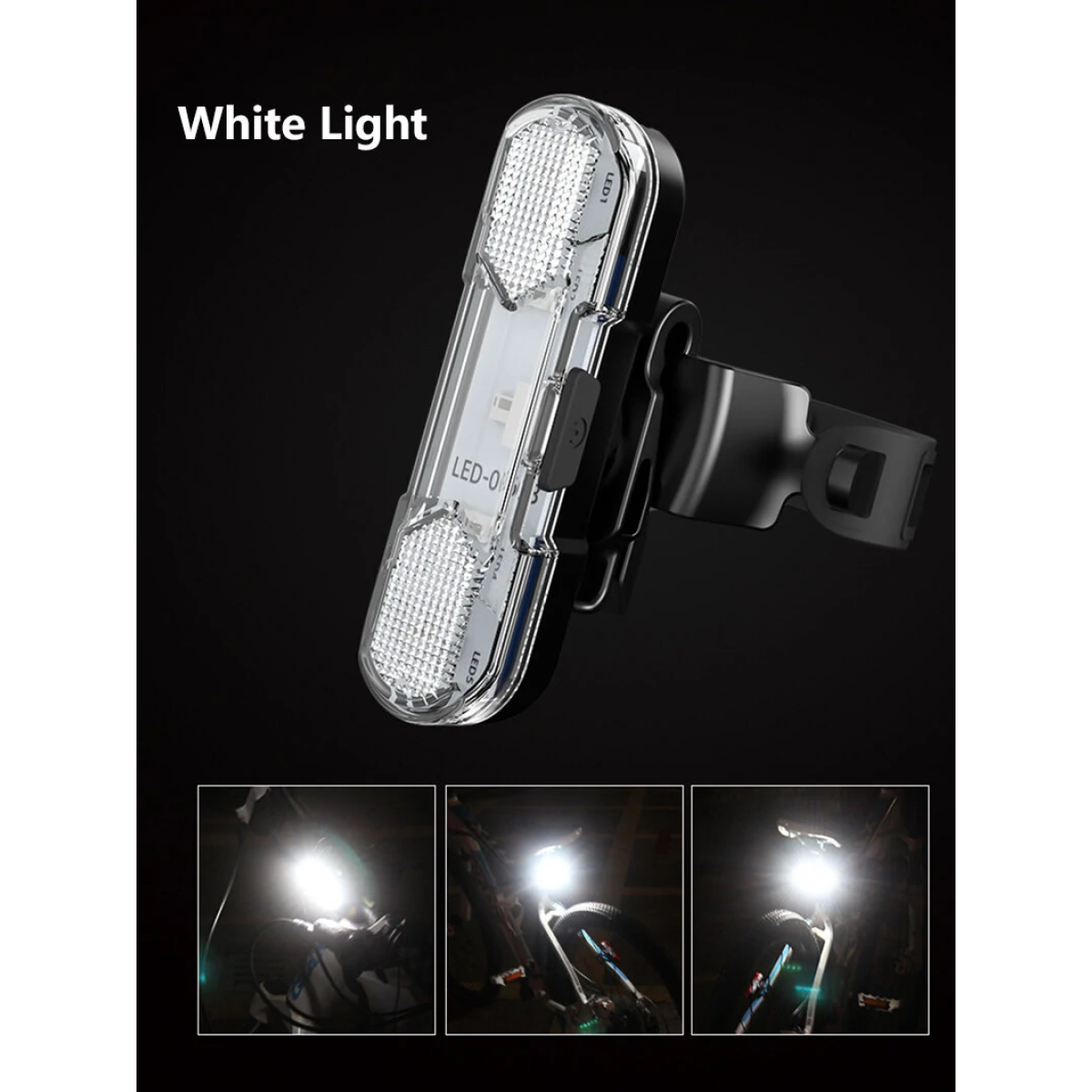Πίσω Φως Ποδηλάτου LED Επαναφορτιζόμενο USB με Ρύθμιση 360° 36761 - Image 5