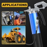 Πιστόλι Γράσου 8000 PSI με Δοχείο 0.4lt Εύκαμπτο Σωλήνα 18″