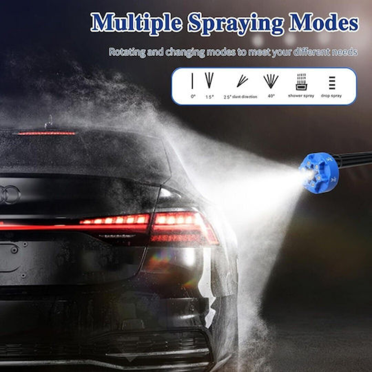 Πλυστικό Μηχάνημα Μπαταρίας 35bar με 6 Ακροφύσια, Μπαταρία 20.000mAh & Βαλίτσα – MDHL 8103 - Image 3