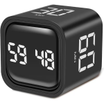 Πολυλειτουργικό Ψηφιακό Timer Κύβος με Αντίστροφη Μέτρηση 5/10/30/60 Λεπτών, Δόνηση & Ηχητική Ειδοποίηση – F4 Gravity Timer