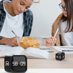 Πολυλειτουργικό Ψηφιακό Timer Κύβος με Αντίστροφη Μέτρηση 5/10/30/60 Λεπτών, Δόνηση & Ηχητική Ειδοποίηση – F4 Gravity Timer - Image 6
