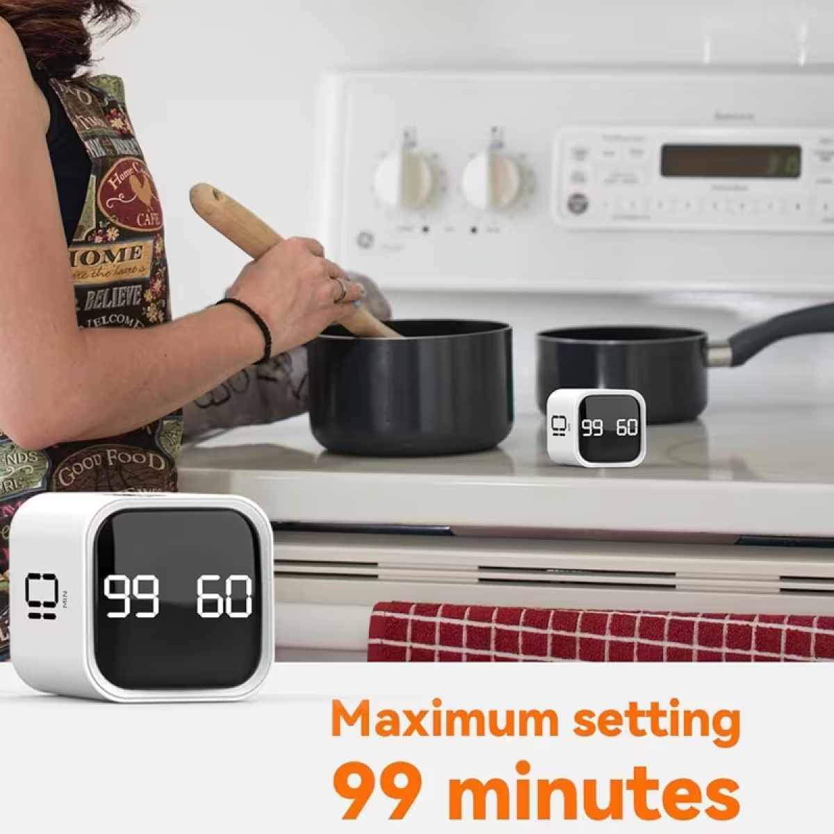 Πολυλειτουργικό Ψηφιακό Timer Κύβος με Αντίστροφη Μέτρηση 5/10/30/60 Λεπτών, Δόνηση & Ηχητική Ειδοποίηση – F4 Gravity Timer - Image 7