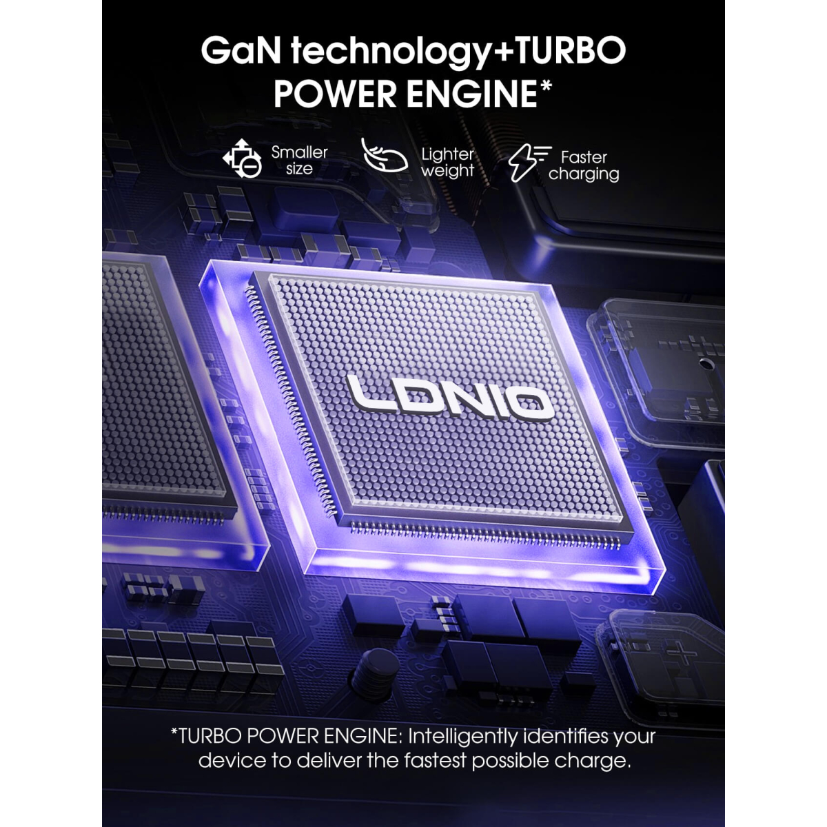 Πολύπριζο 10 σε 1 GaN με 3 Πρίζες, 6 USB, Lightning & Fast Charging 100W Ldnio SC3 - Image 6