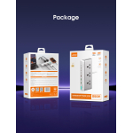 Πολύπριζο 10 σε 1 GaN με 3 Πρίζες, 6 USB, Lightning & Fast Charging 100W Ldnio SC3 - Image 3