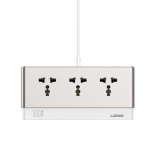 Πολύπριζο 10 σε 1 GaN με 3 Πρίζες, 6 USB, Lightning & Fast Charging 100W Ldnio SC3 - Image 2