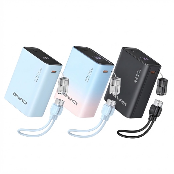 Power Bank 10000mAh 22,5W Fast Charging με USB-C Awei PB086