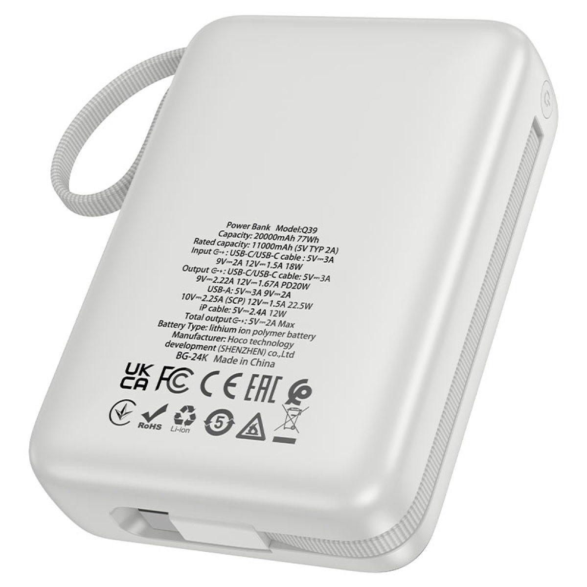 Power Bank 20.000mAh με Fast Charge 22.5W & PD 20W Hoco Q39 Eminente - Image 8