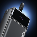 Power Bank 30.000mAh με Fast Charge 22.5W, 2× USB-C, 2× USB-A & Ψηφιακή Οθόνη Μαύρο – AWEI PA-103 - Image 6