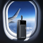 Power Bank 30.000mAh με Fast Charge 22.5W, 2× USB-C, 2× USB-A & Ψηφιακή Οθόνη Μαύρο – AWEI PA-103 - Image 8