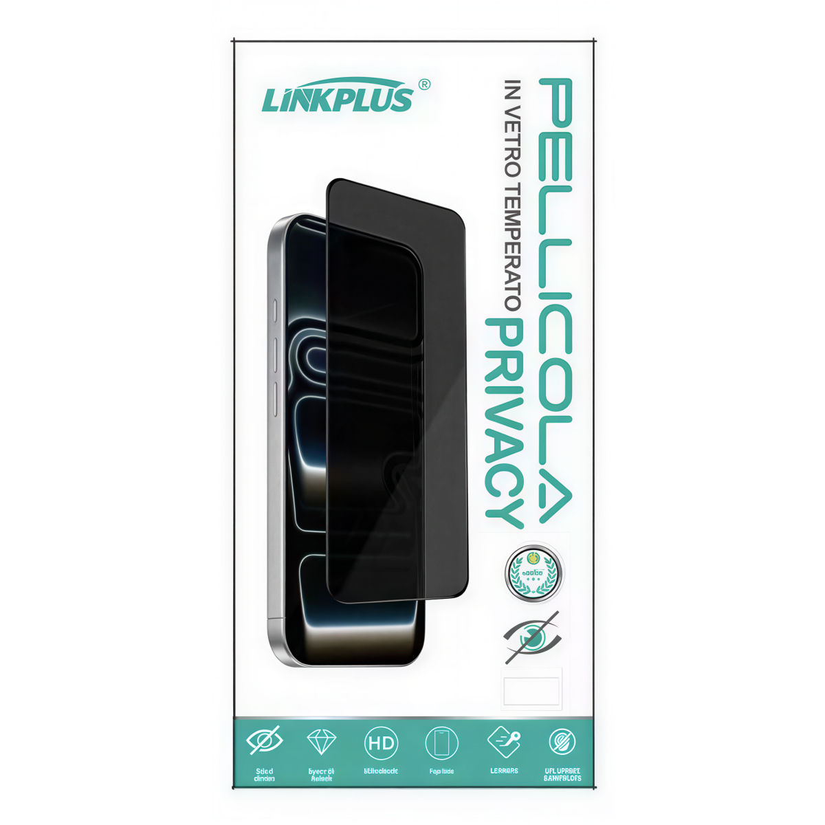 Privacy Tempered Glass Linkplus Anti-Spy για iPhone 18