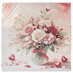 Ψηφιδωτό Diamond Painting 25x25cm - Ανθοδέσμη 88511