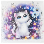 Ψηφιδωτό Diamond Painting 25x25cm - Γατούλα 88511