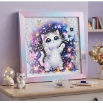 Ψηφιδωτό Diamond Painting 25x25cm - Γατούλα 88511