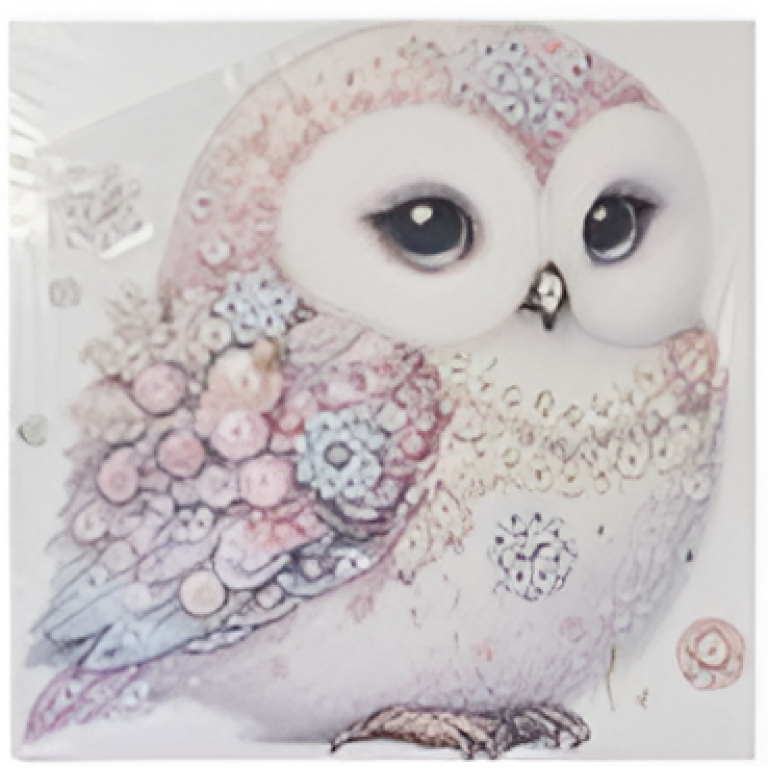Ψηφιδωτό Diamond Painting 25x25cm - Κουκουβάγια 88511