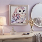 Ψηφιδωτό Diamond Painting 25x25cm - Κουκουβάγια 88511