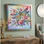 Ψηφιδωτό Diamond Painting 25x25cm - Λιβελούλα 88511