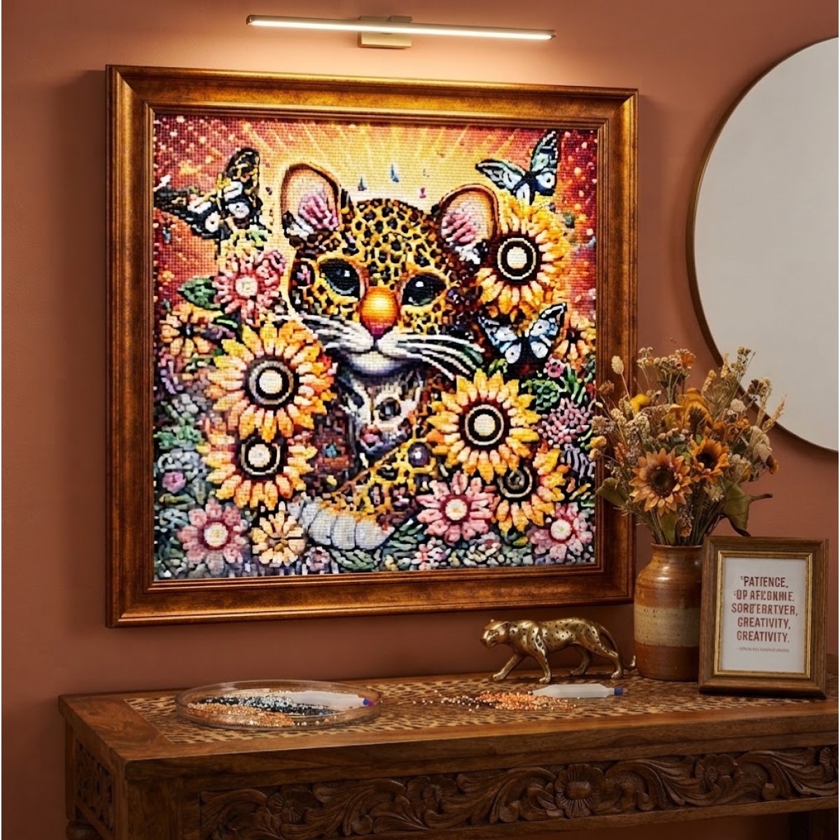 Ψηφιδωτό Diamond Painting 25x25cm - Tιγράκι 88511