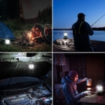 Πτυσσόμενος Φακός Camping LED 360° με Μεταλλικές Λαβές Μαύρος SDS-29829 - Image 5