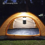 Πτυσσόμενος Φακός Camping LED 360° με Μεταλλικές Λαβές Μαύρος SDS-29829 - Image 3