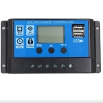 Ρυθμιστής Φόρτισης Ηλιακού Πάνελ PWM 10A 12V/24V με Dual USB 5V 2A FD4126