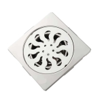 Σχάρα δαπέδου 10x10 cm ορειχάλκινη ασημί χρωμέ