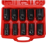 Σετ 10 Μακριά Καρυδάκια Κρούσης 3/4″ 22–41mm με Κασετίνα