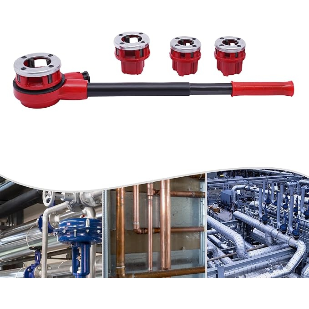 Σετ Φιλιέρες Σωλήνων Υδραυλικών 1/2″-1 1/4″ με Καστάνια 4 Τεμαχίων - Image 6